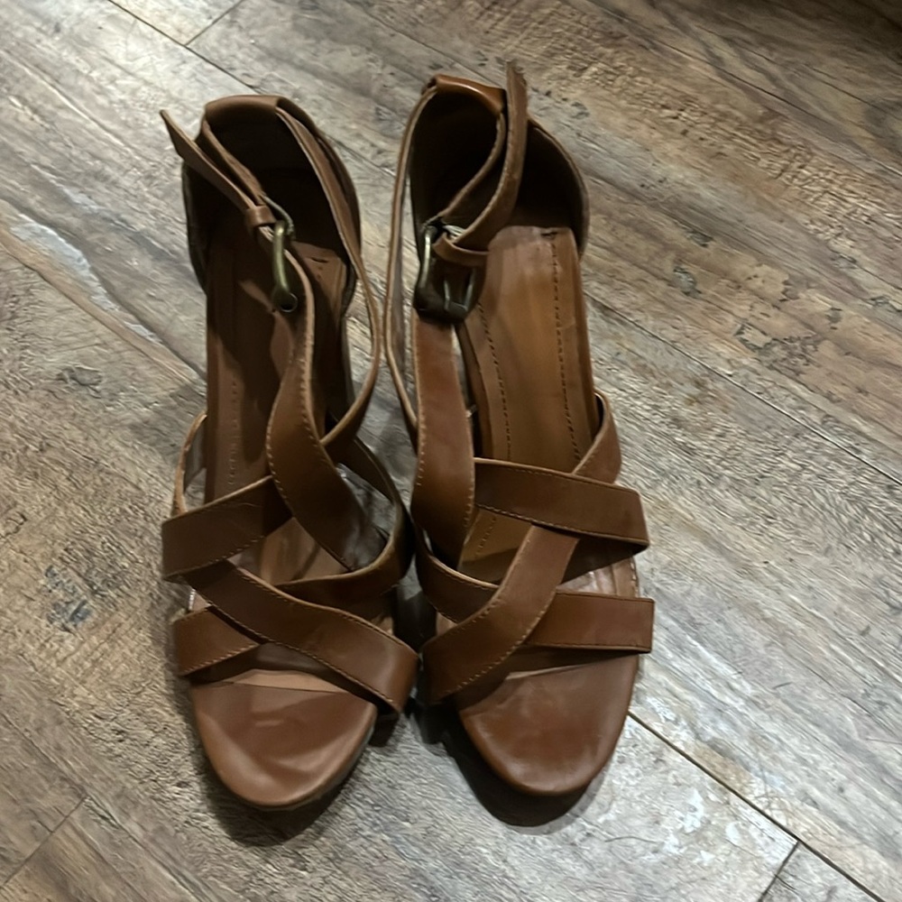 High heeled sandals